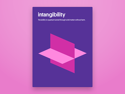 Intangibility Poster geometric intangibility poster superpowers symbol
