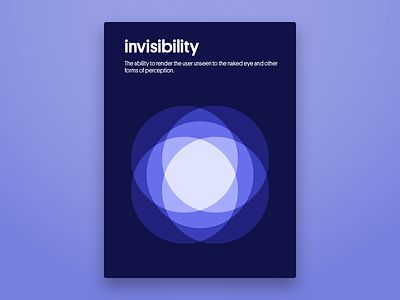 Invisibility Poster ability geometric invisibility poster superpowers symbol