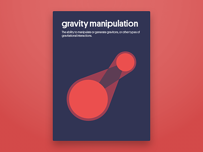 Gravity Manipulation Poster ability geometric gravity poster superpowers symbol