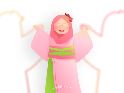 Kimono Me! - Muslimah Illustration