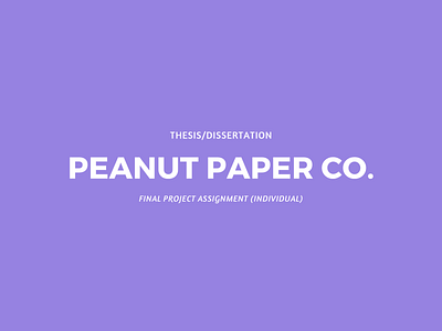 Peanut Paper Co.