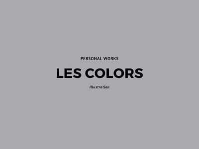 LES COLORS (2018) illustrations