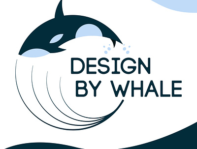Whale graphic design logo