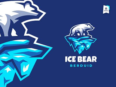 Ice bear art bear branding character design ice iceberg icon logo minimal sports logo vector