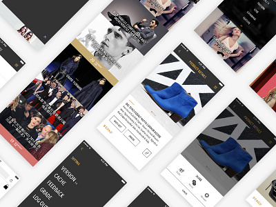 Go Fashion black brand ecommerce fashion go guide interaction product view shop ui ux