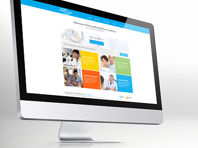 Swedish HealthCare Academy healthcare homepage responsive sweden website