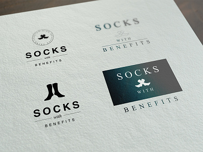 Socks With Benefits black and white clothes fashion logo logos socks vector graphics