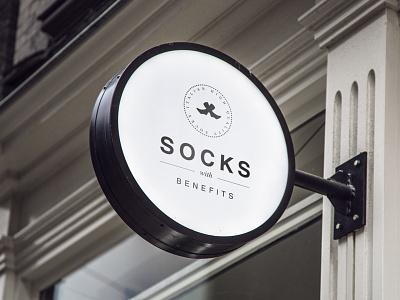 Socks With Benefits Logo black and white clothes fashion logo logos socks vector graphics