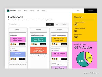 Fantom Dashboard by Abhishek Ghorpade for Nickelfox - UI/UX Design on ...