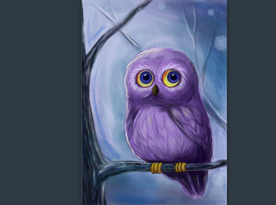 Owl digital art 2d 2d art digital art direction digitalart illustration owl