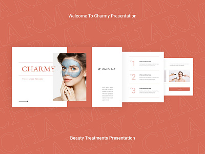 Charmy Beauty Treatment Presentation beauty beauty treatments presentation presentation design template