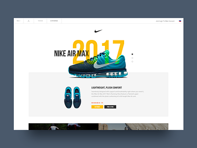 Nike Air Max Redesign airmax nike redesign shoes slider web design