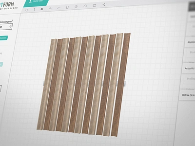 Sculptform - 3D Web Application 3d app 3d web app architectural batten screening drag and drop feature lining sculpt timber toolbox web app wood