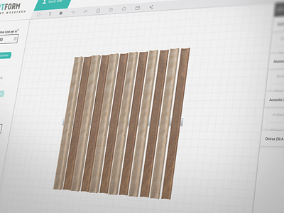Sculptform - 3D Web Application 3d app 3d web app architectural batten screening drag and drop feature lining sculpt timber toolbox web app wood