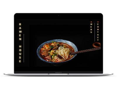 Ramen House japanese landing page minimal website