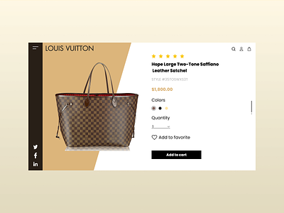 Product Page add to cart app buy daily ui challenge dailyui design ecommerce online store product product detail product page purse shop store ui ux web