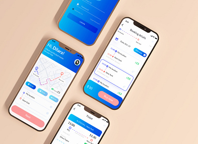 Trip app UI design. app branding design illustration ui ux vector