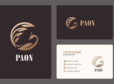 Paon Logo Design branding design illustration illustrator logo minimal typography