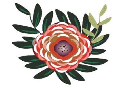 flower branding design flower icon illustration logo typography vector