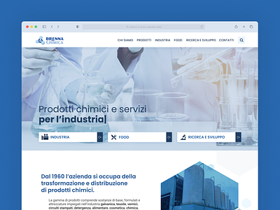 Brenna Chimica / Website Design andremecha blue interface design light ui ux design web design website website design