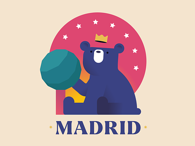 Madrid 2022 andremecha bear design el oso y el madroño illustration illustrator inspo love madrid madrid madrono oso spain vector vectorialism
