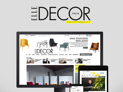 Elle Decor 2014 cookiesandpartners elle decor elle decor italia old photoshop portfolio redesign responsive ui ui design ux design web design