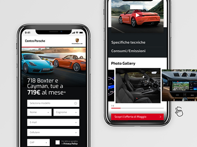 Landing page / Porsche dealer