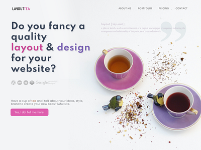 A design plan for my site design layout tea