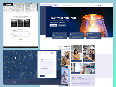 Redesign - Electrician company branding design layout re ui ux webdesign
