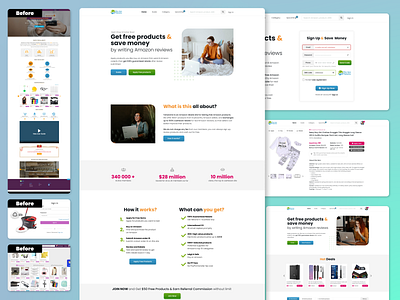 Redesign - Amazon Rebate branding design layout redesign responsive ui ux webdesign