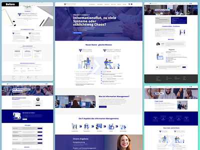 Redesign - Consultant Company branding design facelift redesign ui ux webdesign