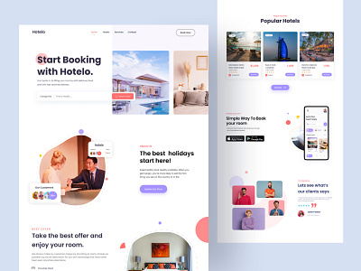 Hotel Booking Website adventure agency booking destination flight app homepage hotel hotel booking hotel website landing page simple travel travel agency travel website travelling trip uiux vacation web design website