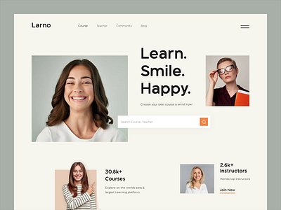Online Course Website courses education platform elearning landing landing page landingpage learning learning management platform learning platform online education ui uiux ux web web design web page web site webdesign website website design