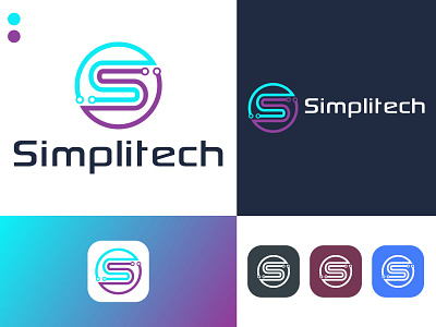 simplitech app business logo creative logo icon illustration logo logo design simplitech tech logo