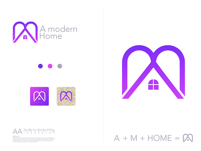 A modern home app branding business logo creative logo home logo icon illustration letter logo logo logo and branding logo design minimal logo minimalist logo modern logo