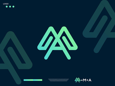 MODERN "M+A" LOGO