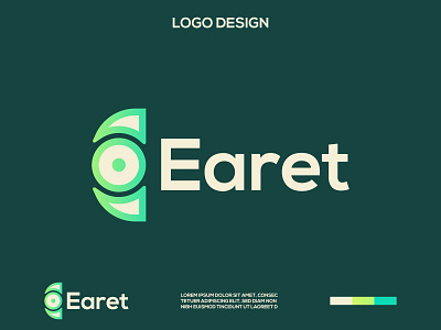 MODERN E LETTER LOGO.