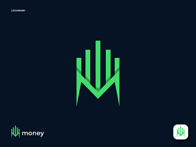 Modern "M" Financial logo | "M" letter logo | Logo folio