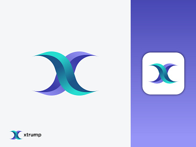 Modern "X" logo | Modern letter logo app icon brand identity creative logo design flat logo gradient logo letter logo logo logo and branding logo design minimal logo modern letter logo modern logo symbol x logo