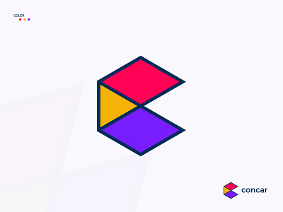 Modern C logo | hexagon logo