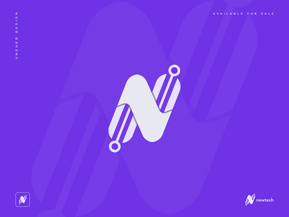 Modern N Tech Logo By Omor Faruk On Dribbble