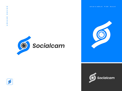 social camera logo | "S" letter logo