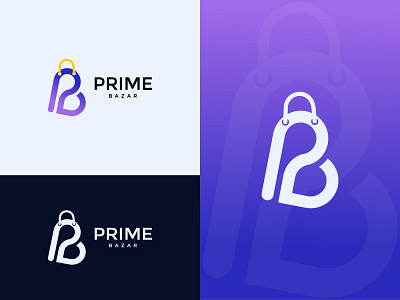 P + B Shop Modern Letter | Logo Mark