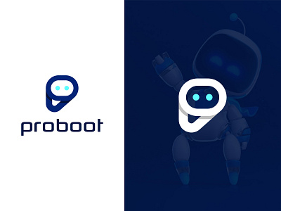 Robot logo I P logo