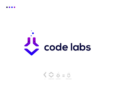 Code labs logo I Lab logo arrow logo brand identity c logo chemical code logo coder coding colourful creative logo flat logo lab logo laboratory logo logo design minimal logo modern logo science software technology tube