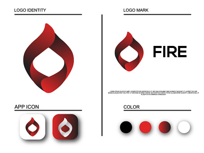 Modern Fire Logo app icon logo brand identity brand logo creative logo fire logo flat logo gradient logo logo design logo design branding minimal logo minimalist logo modern logo