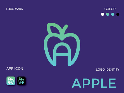 'APPLE' LOGO CONCEPT WITH "A"