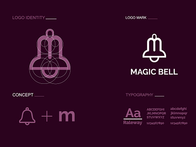 MAGIC BELL LOGO DESIGN & BRANDING | MODERN LOGO | LOGO FOLIO bell icon bell logo brand identity branding creative logo design flat logo logo logo branding logo design logo folio logo mark logotype m bell logo m logo minimal logo minimalist logo modern bell logo modern logo