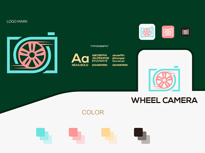 WHEEL CAMERA LOGO DESIGN & BRANDING | MINIMALIST LOGO brand identity branding camera logo cmaera icon creative logo design flat logo logo logo branding logo design logo mark logotype minimal logo minimalist logo modern logo wheel camera logo wheel icon wheel logo