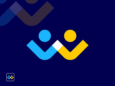 W+COMMUNITY LOGO DESING | FLAT LOGO